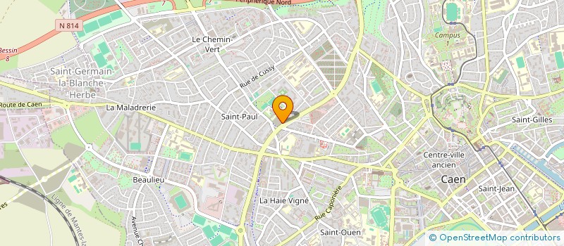 localisation de l'entreprise ARTEC ATELIERS ARTS GRAPHIQUES  CAEN