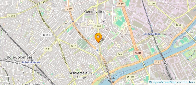 localisation de l'entreprise ARTEC INDUSTRIES à ASNIERES-SUR-SEINE