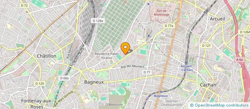 localisation de l'entreprise ARTEC-OH à BAGNEUX