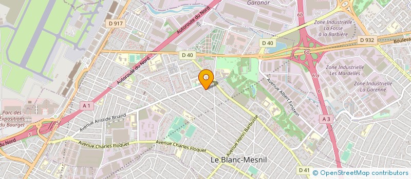 localisation de l'entreprise ARTEC PUBLICITE SARL à LE BLANC-MESNIL