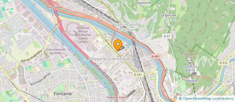 localisation de l'entreprise ARTEC SYSTEM à GRENOBLE