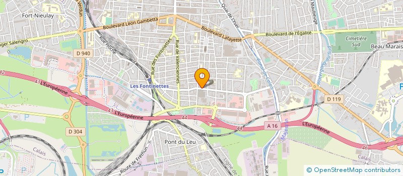 localisation de l'entreprise ARTECFILM à CALAIS