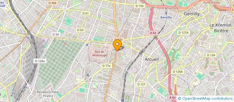 localisation de l'entreprise ARTECH à ARCUEIL