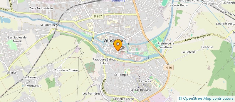 localisation de l'entreprise ARTECH à VENDOME