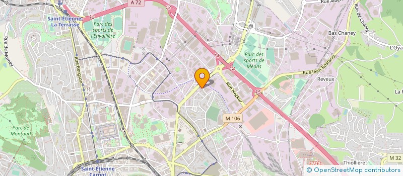 localisation de l'entreprise ARTECH à SAINT-ETIENNE