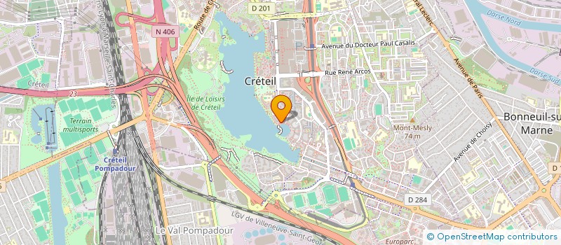 localisation de l'entreprise ARTECH à CRETEIL