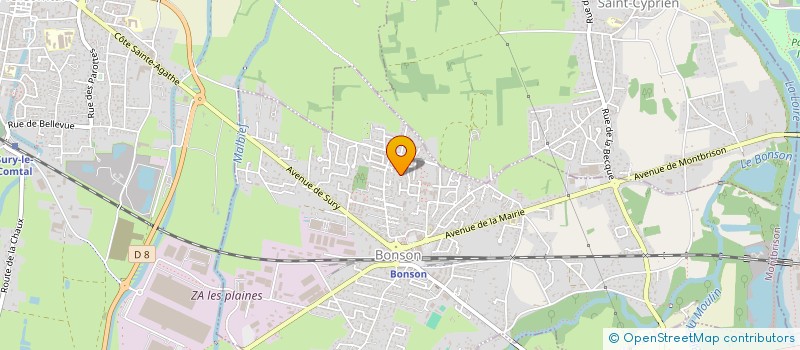 localisation de l'entreprise ARTECH  BONSON