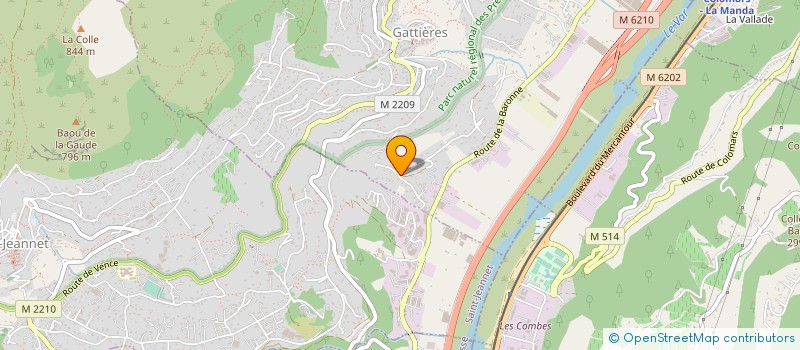 localisation de l'entreprise ARTECH  GATTIERES