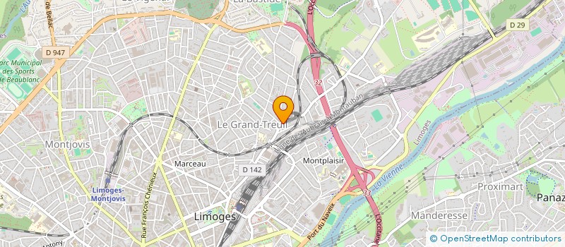 localisation de l'entreprise ARTECH à LIMOGES