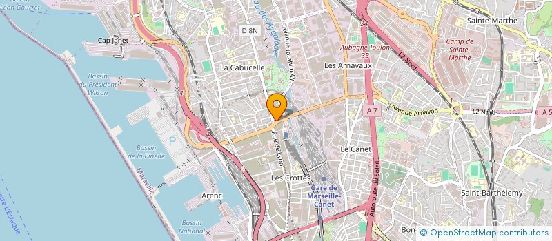 localisation de l'entreprise ARTECH BATIMENT à MARSEILLE