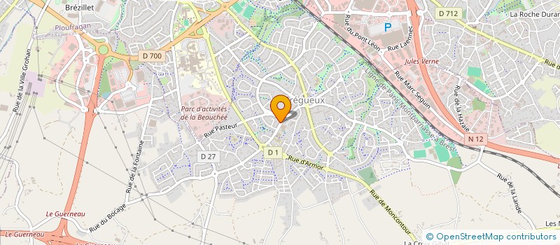 localisation de l'entreprise ARTECH IMMOBILIER  TREGUEUX