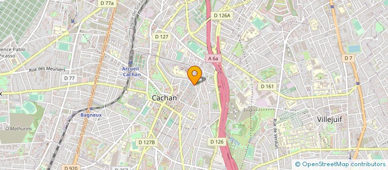 localisation de l'entreprise ARTECH STUDIO à CACHAN