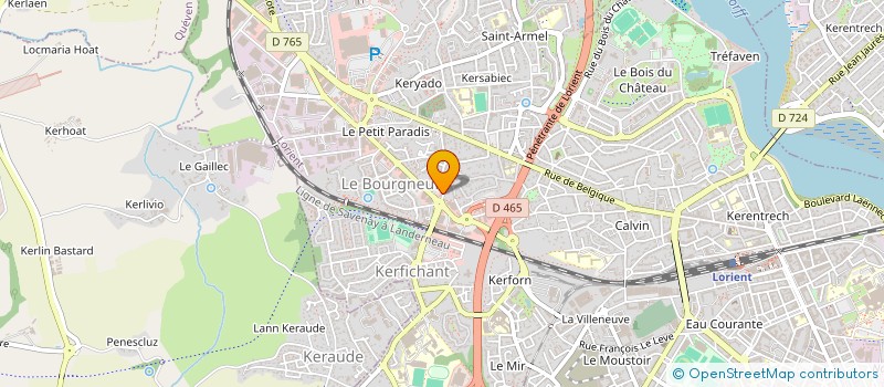 localisation de l'entreprise ARTECO 44 à LORIENT