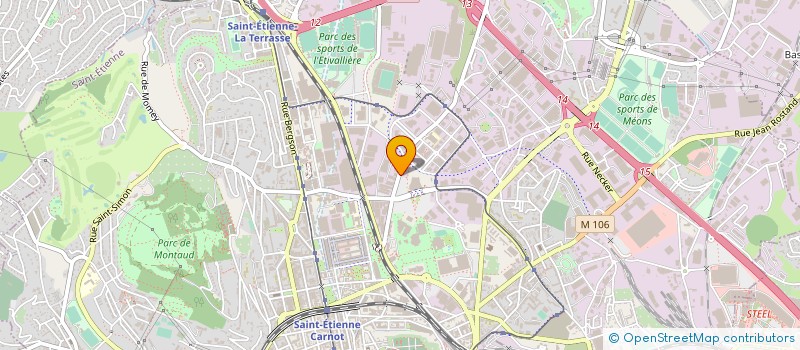 localisation de l'entreprise ARTECYS à SAINT-ETIENNE