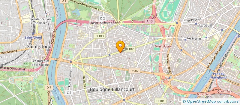 localisation de l'entreprise ARTEDEN à BOULOGNE-BILLANCOURT