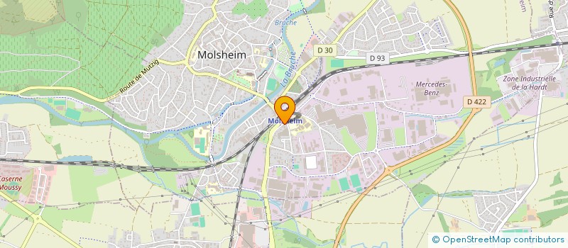 localisation de l'entreprise ARTEETH LABORATOIRE DENTAIRE SARL  MOLSHEIM