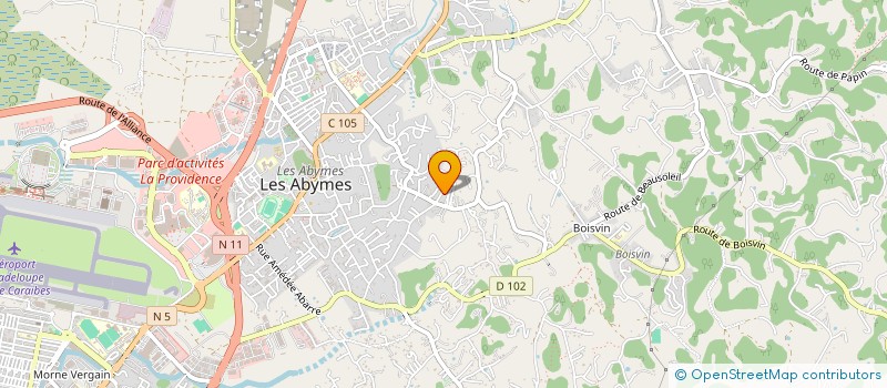 localisation de l'entreprise ARTEFACT à LES ABYMES