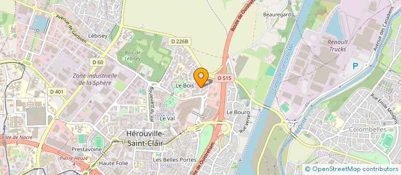 localisation de l'entreprise ARTEFACT PROD  HEROUVILLE-SAINT-CLAIR