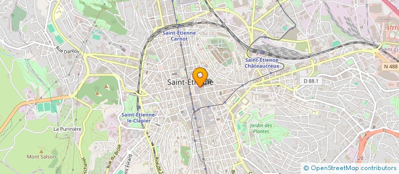 localisation de l'entreprise ARTEFACTA à SAINT-ETIENNE
