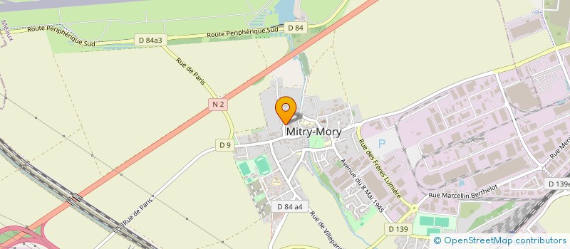 localisation de l'entreprise ARTEFERRO à MITRY-MORY