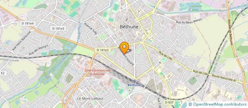 localisation de l'entreprise ARTEGAS DE LILLE  BETHUNE