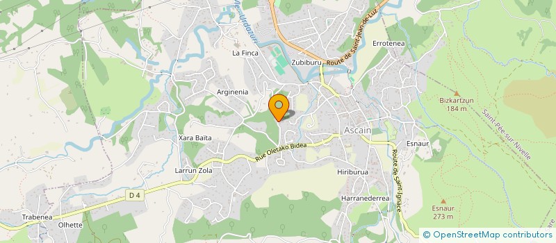 localisation de l'entreprise ARTEGIA  ASCAIN