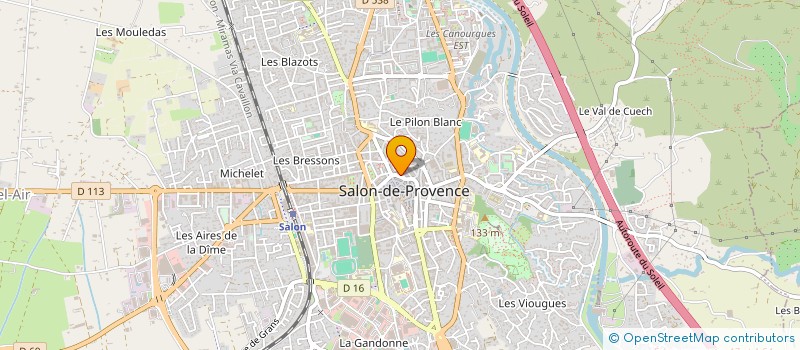 localisation de l'entreprise ARTEGLACE à SALON-DE-PROVENCE