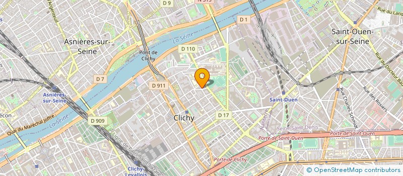 localisation de l'entreprise ARTEIR à CLICHY