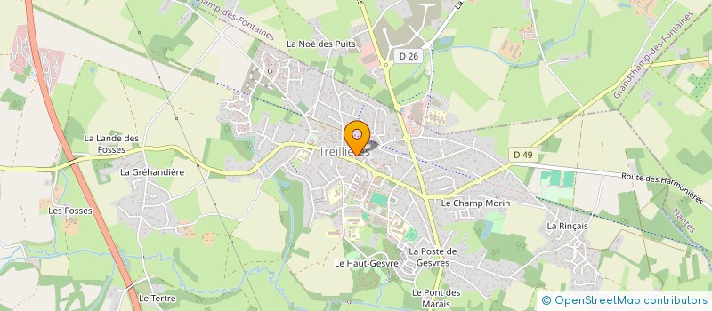 localisation de l'entreprise ARTEL à TREILLIERES