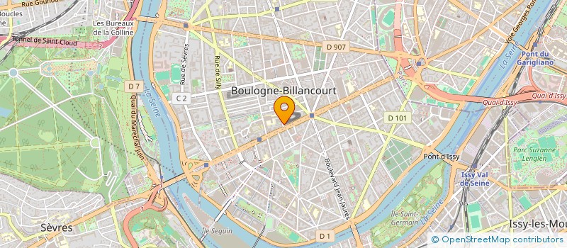 localisation de l'entreprise ARTEL CLAMART à BOULOGNE-BILLANCOURT