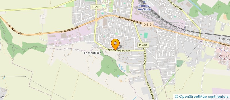 localisation de l'entreprise ARTELEC à ROMILLY-SUR-SEINE