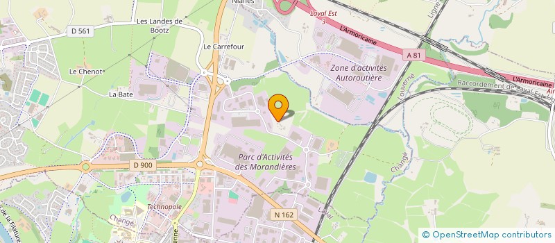 localisation de l'entreprise ARTELEC à CHANGE