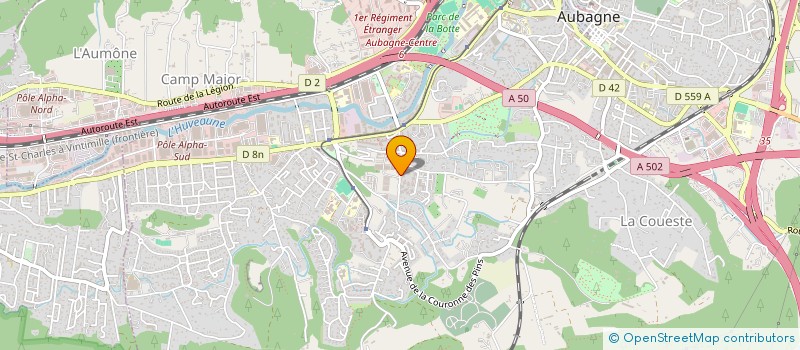 localisation de l'entreprise ARTELEC à AUBAGNE