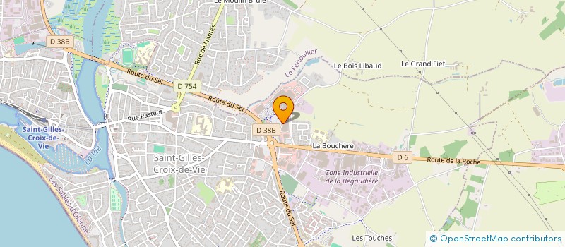 localisation de l'entreprise ARTELI à SAINT-GILLES-CROIX-DE-VIE