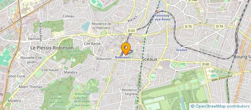 localisation de l'entreprise ARTELIA à SCEAUX