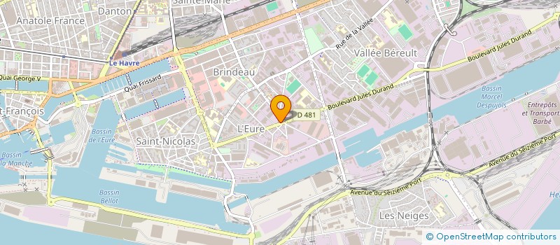 localisation de l'entreprise ARTELIA DIGITAL SOLUTIONS à LE HAVRE