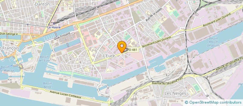 localisation de l'entreprise ARTELIA INDUSTRIE  LE HAVRE