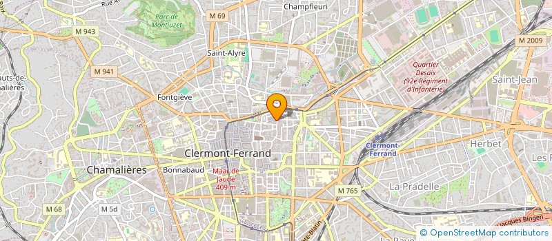 localisation de l'entreprise ARTELIER  CLERMONT-FERRAND