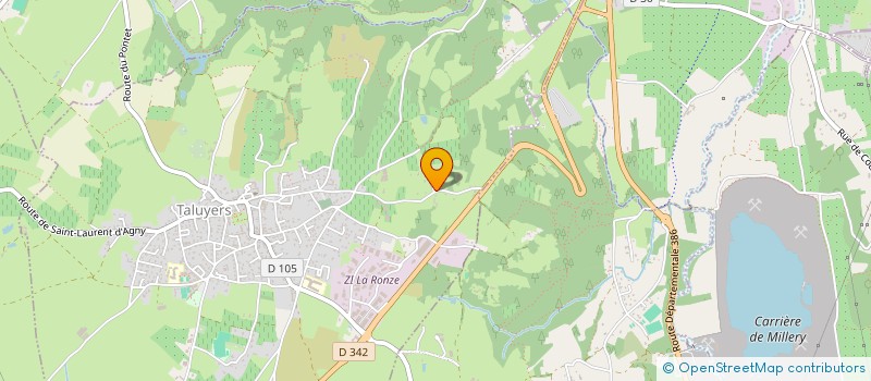 localisation de l'entreprise ARTELIER JC.  TALUYERS