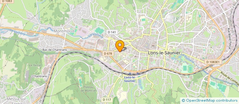 localisation de l'entreprise ARTEM à LONS-LE-SAUNIER