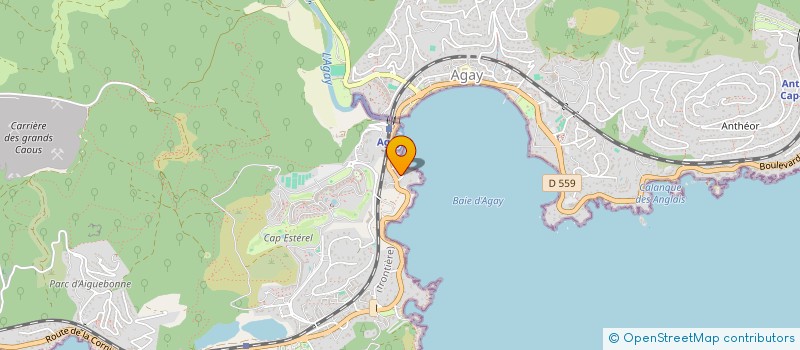 localisation de l'entreprise ARTEM 83 à SAINT RAPHAEL