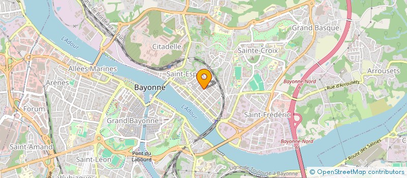 localisation de l'entreprise ARTEM ASSURANCES à BAYONNE