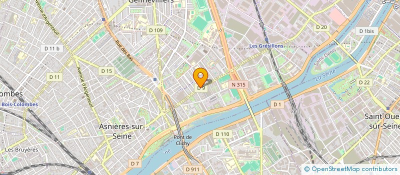 localisation de l'entreprise ARTEM PRODUCTION  GENNEVILLIERS