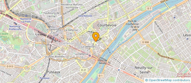 localisation de l'entreprise ARTEMA à COURBEVOIE