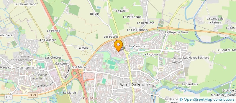 localisation de l'entreprise ARTEMA PROMOTION à SAINT-GREGOIRE