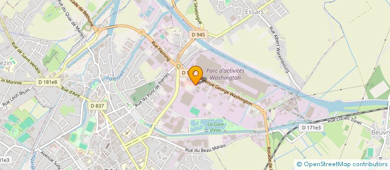 localisation de l'entreprise ARTEMBAL à BETHUNE