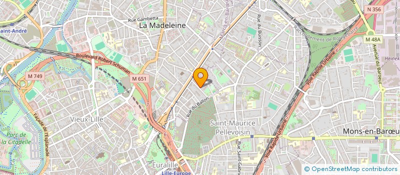 localisation de l'entreprise ARTEMIA à LA MADELEINE