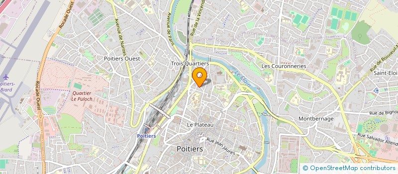 localisation de l'entreprise ARTEMIA à POITIERS