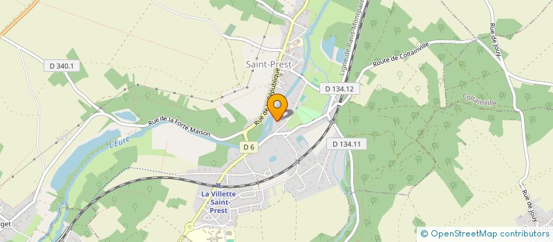 localisation de l'entreprise ARTEMIA à SAINT-PREST