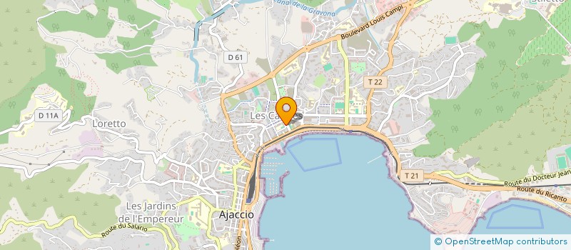 localisation de l'entreprise ARTEMIDE CORSICA à AJACCIO